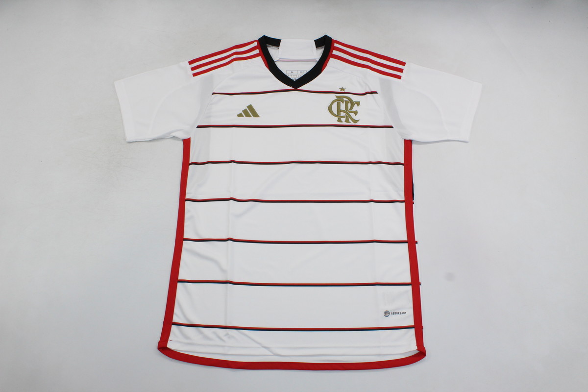AAA Quality Flamengo 23/24 Away White Soccer Jersey